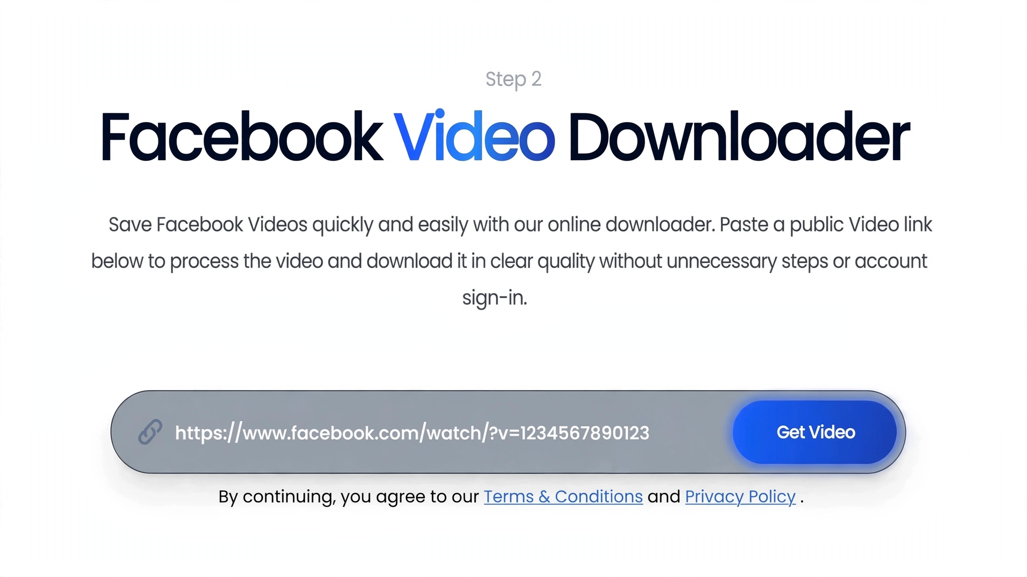 Copy the Facebook video link