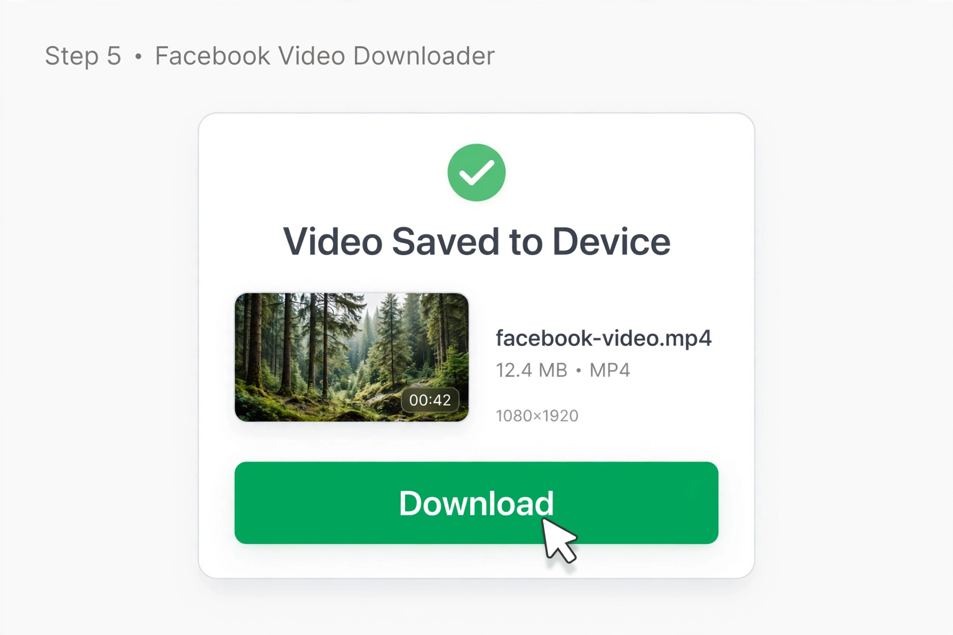 Download Facebook video to your device