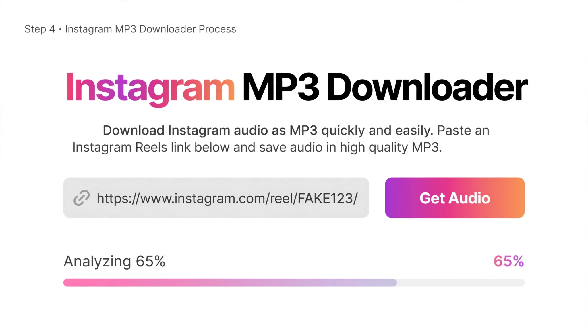 Check the available Instagram audio result