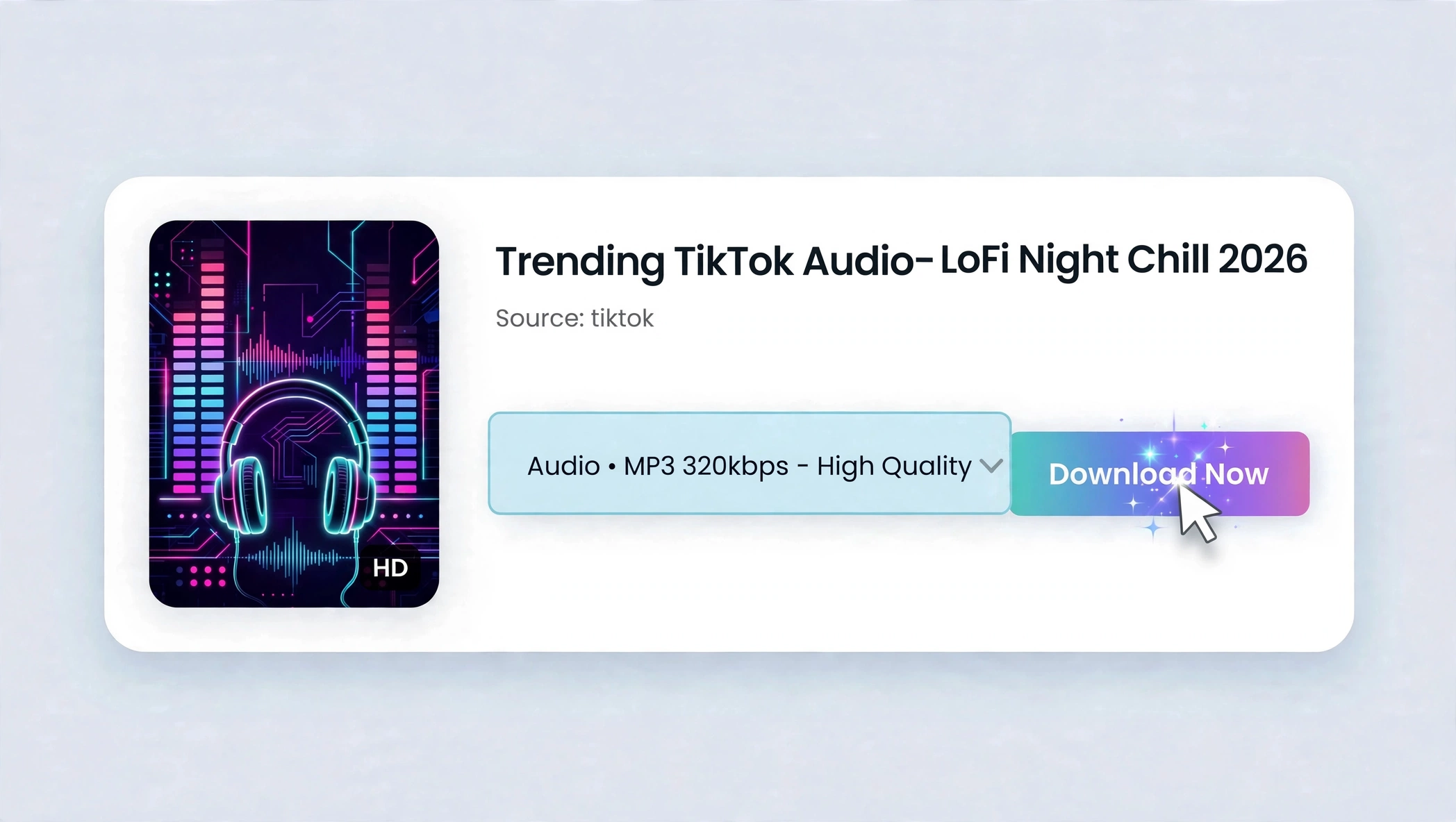 Download and save TikTok audio file