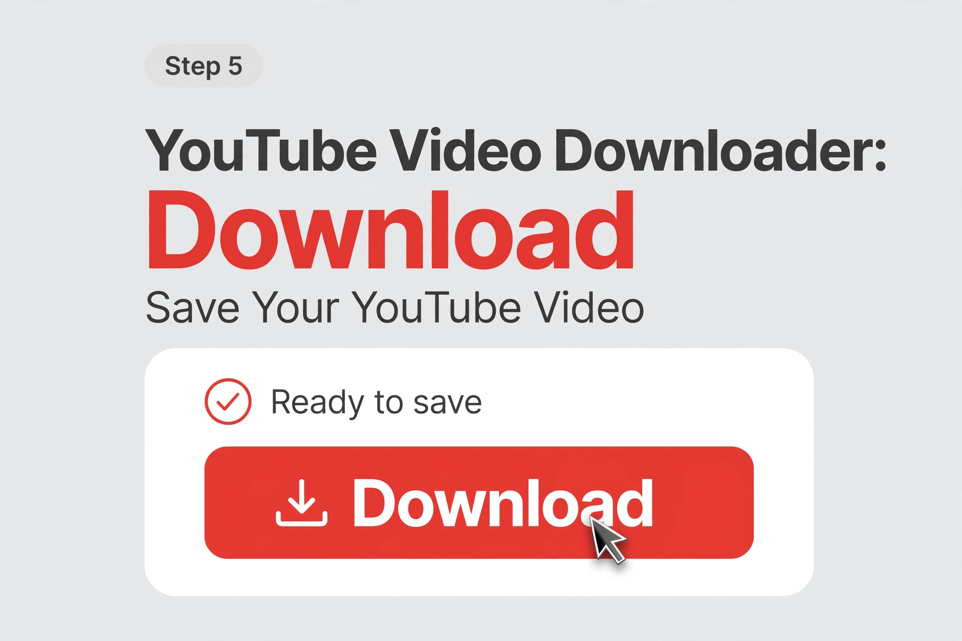 Choose video quality and download the YouTube video